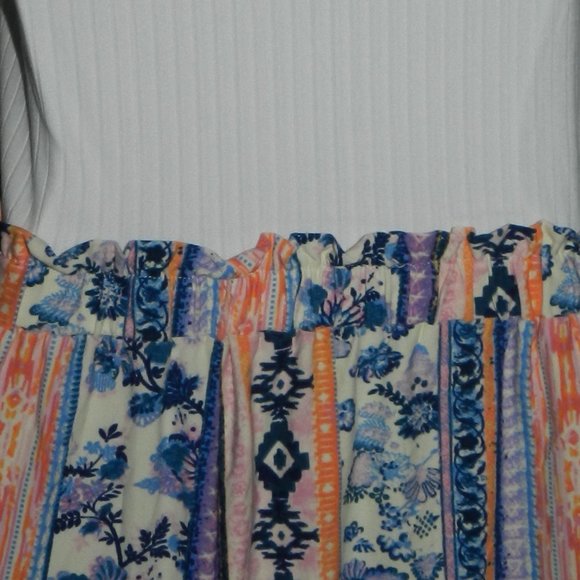 NEW NWT FULL CIRCLE TRENDS STRAPLESS COLORFUL ROMPER-PLUS SIZE 3X - Picture 6 of 11